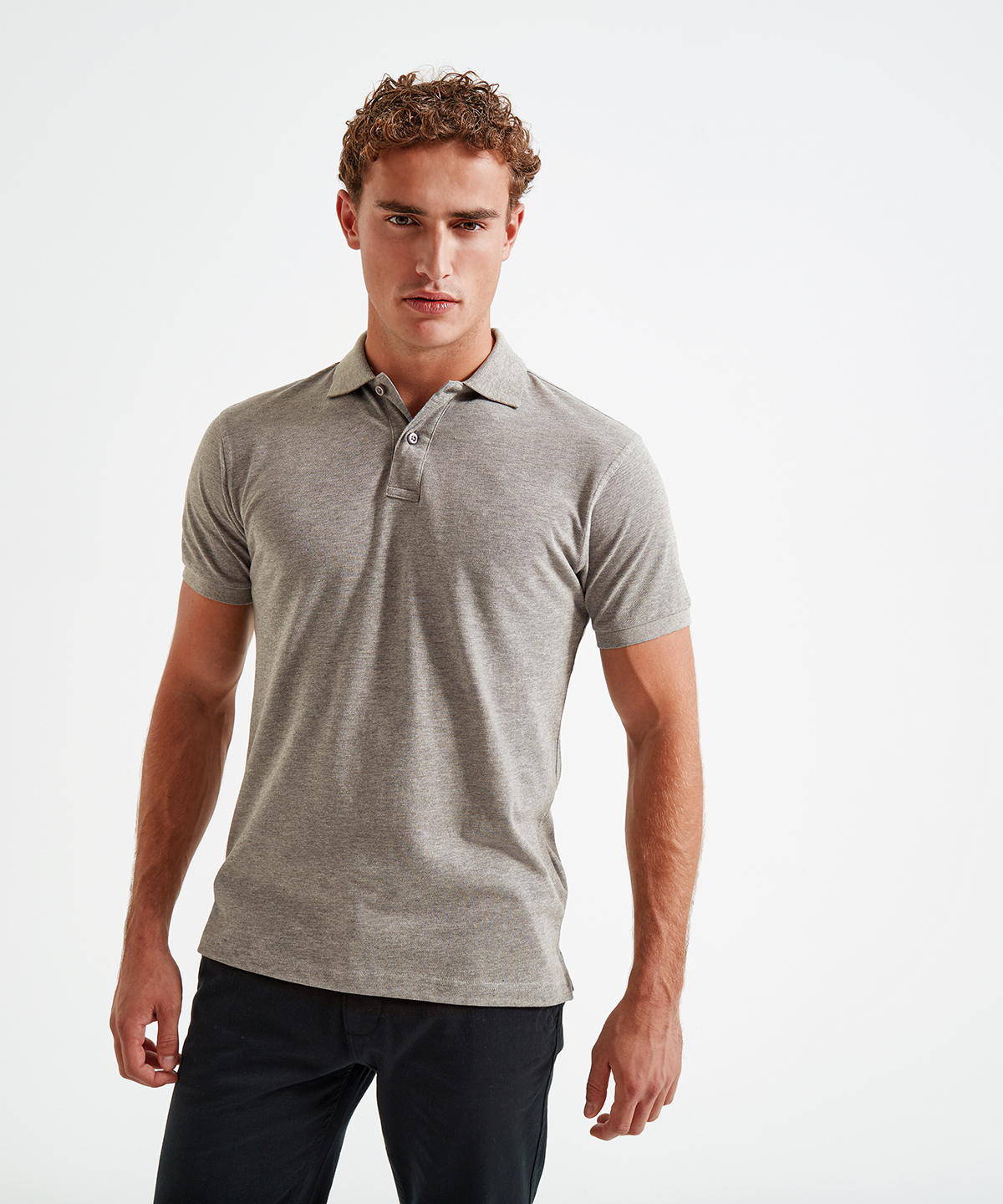 Mens polycotton blend polo