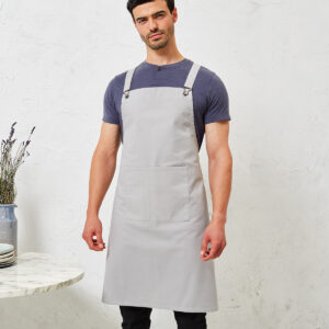 Cross back 'barista' bib apron